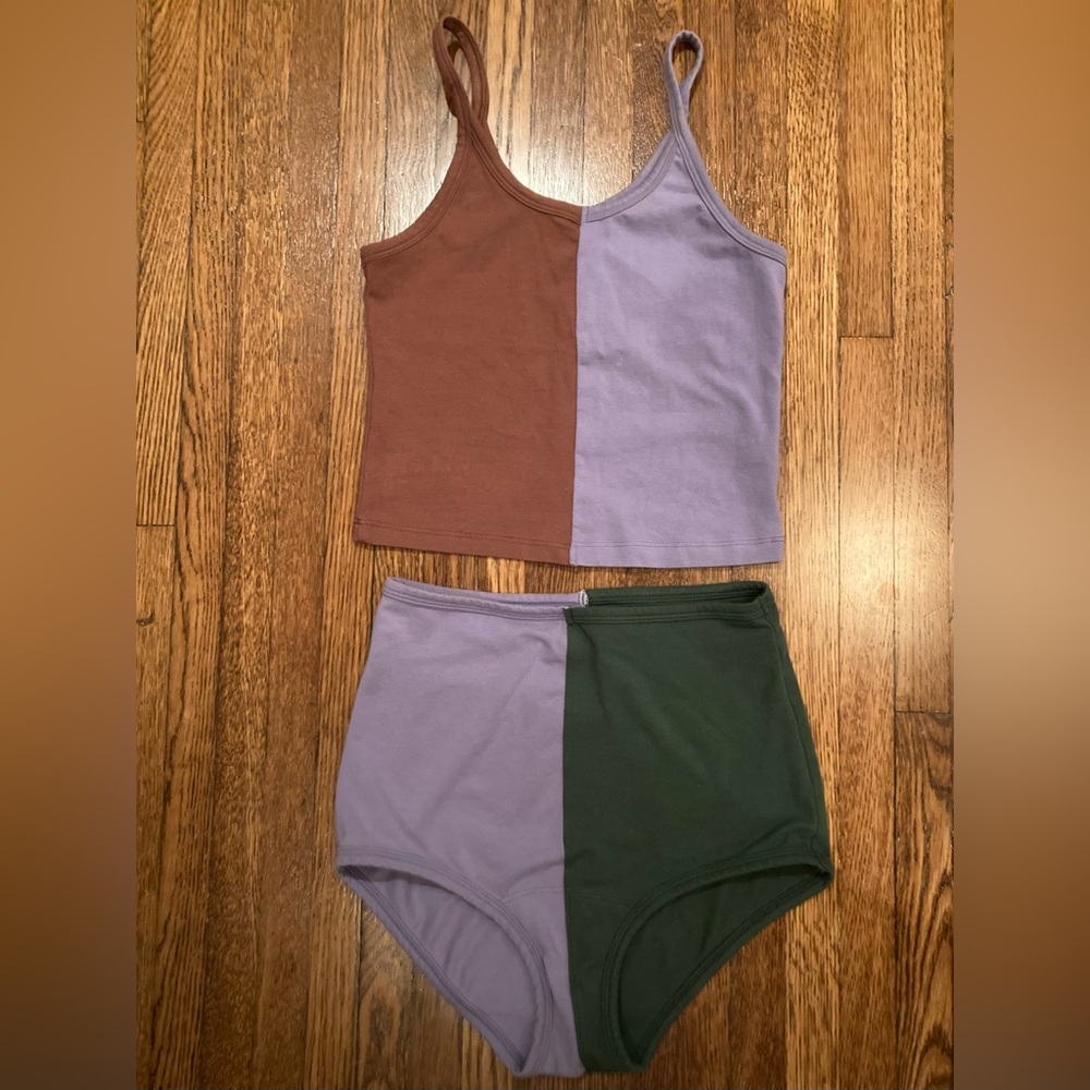 Laurs Kemp & ARQ collab underwear and tank set size S